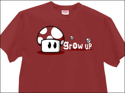 Then don't worry guys, the Super Mario Brothers Get a Life T-shirt is the 