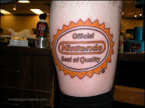 cool nintendo tattoo logo. July 30th, 2009 . By Walyou in . Advertisement