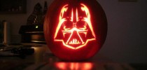 darth vader pumpkin face art