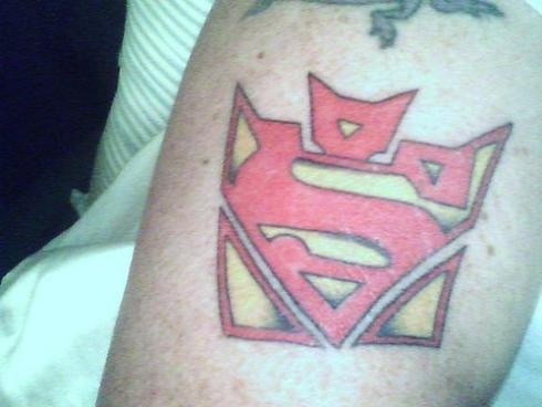 transformers superman tattoo. October 31st, 2009 . By Walyou in .