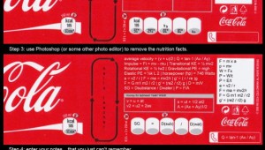 how to cheat on a test with a coke bottle