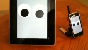 ipad walking robot