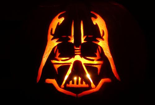 halloween pumpkin carvings artwork dart vader