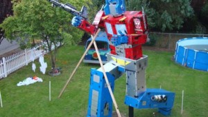 optimus prime transformers life sizes statue halloween
