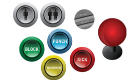 Arcade Button Magnets