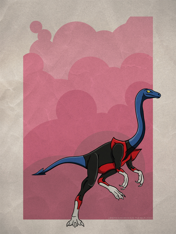 Superhero Dinosaur - Gallimimus Nightcrawler