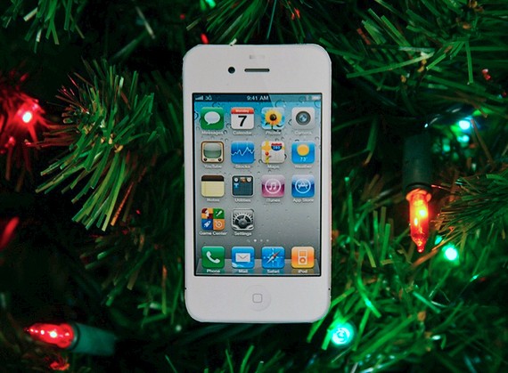 White iPhone Ornament 1