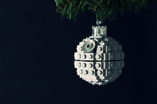 christmas ornaments death star lego ball