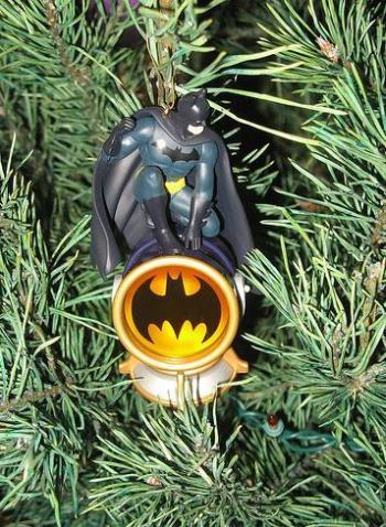xmas ornaments batman comic