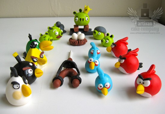 Edible Angry Birds Toppers 1