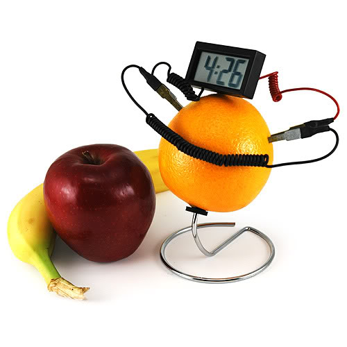 Fruit Powered Clock 3