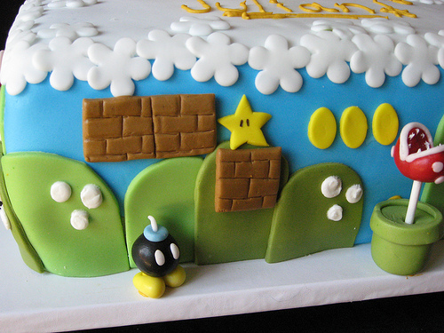Mario Birthday Cake Bomb omb