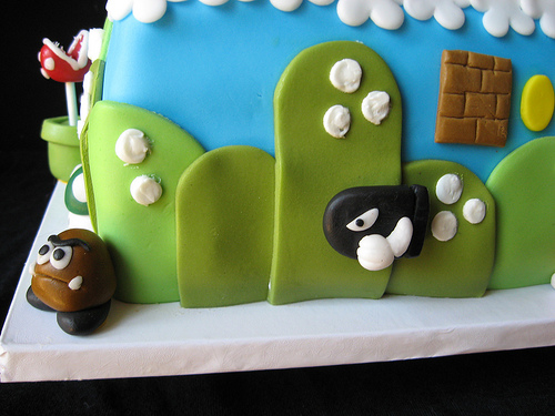 Mario Birthday cake Goomba