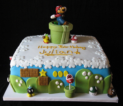 Mario Brothers Cake
