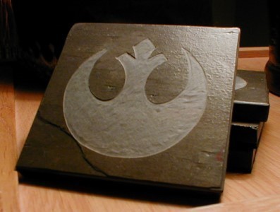 Star Wars Rebel Logo Slate Coasters
