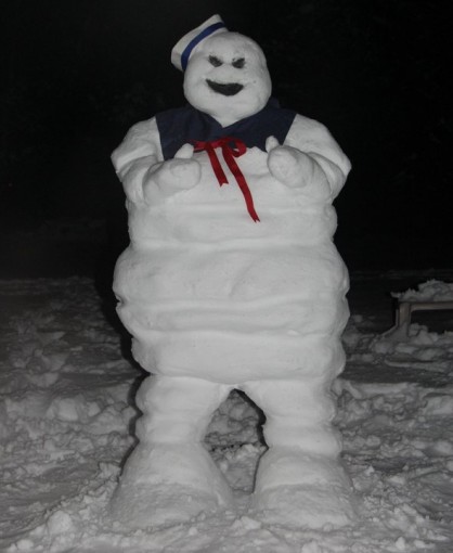 stay puft marshmallow snowman