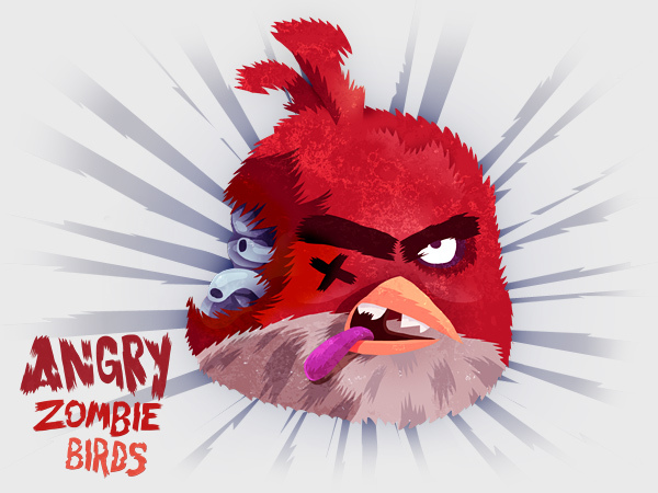 Angry Zombie Red Bird