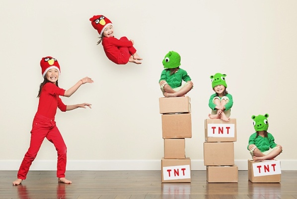 angry birds children real