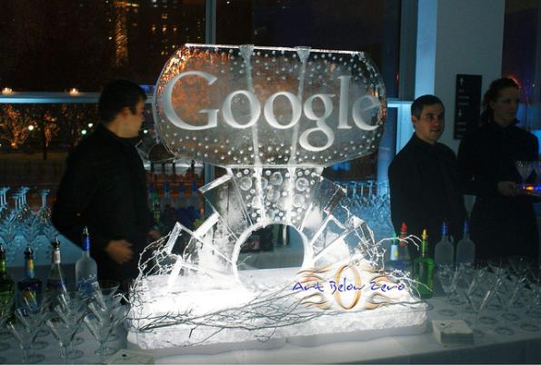 ice sculptures google geeks 2