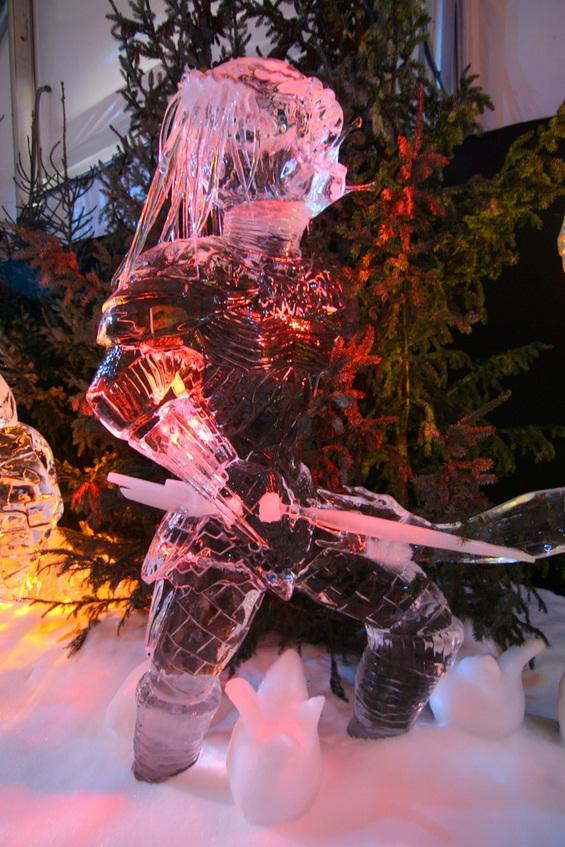 predator ice sculptures geeks