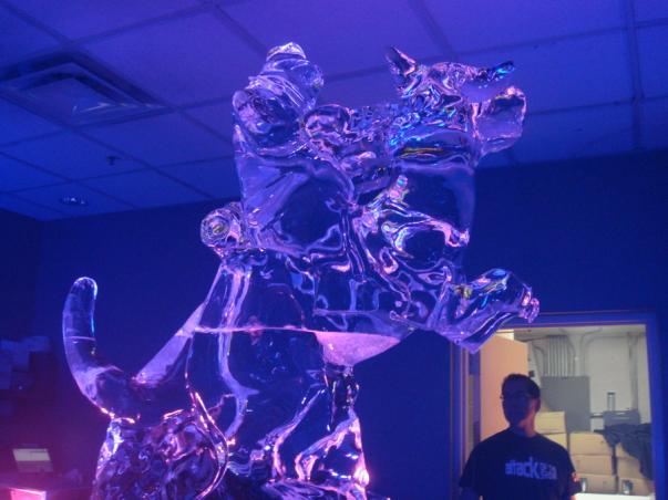 star wars ice sculptures tauntaun