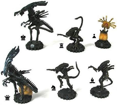 Alien Chess Pieces