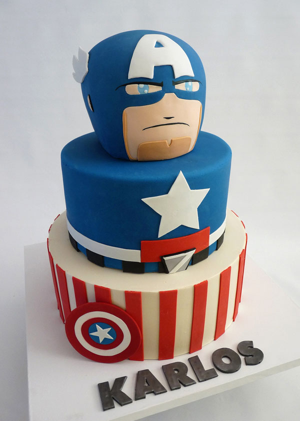 Captain America Mighty Muggs Cake