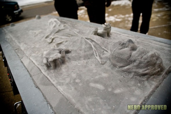 Han Solo Carbonite Ice Sculpture 1