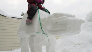 Imperial AT-AT Snow Sculpture