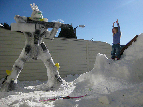 Valkyrie Snow Sculpture 2