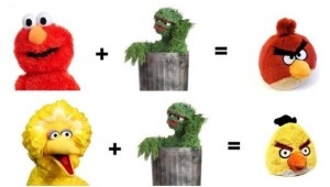 angry birds seasame street math