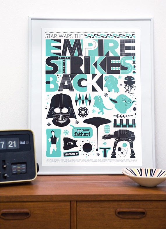 The Empire Strikes Back Scandinavian Poster