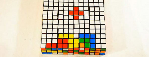 Rubik's Cube Tetris Animation