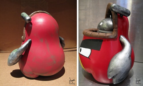 Android Angry Bird Doll From Different Angles