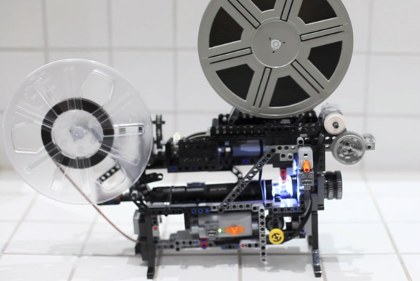 Awesome LEGO Technics Super-8 Movie Projector