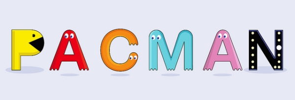 pacman characters letters