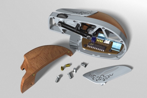 Wood and Metal PC Mouse 3