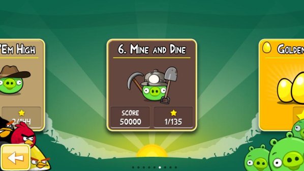 angry birds mine and dine android update