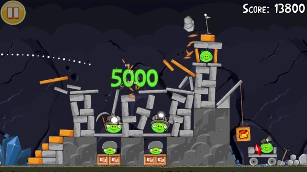 new levels for angry birds mine and dine