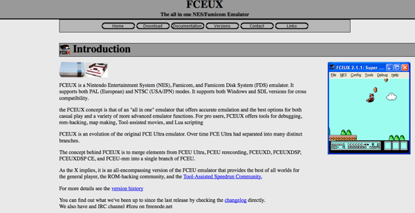 FCEUX Web page
