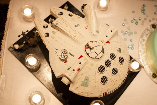 Millennium Falcon Wedding Cake