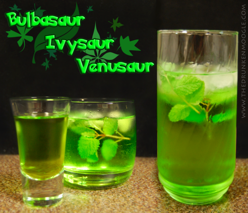 Bulbasaur Evolution Cocktails