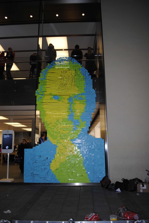 Steve Jobs Post-Its Mural 2