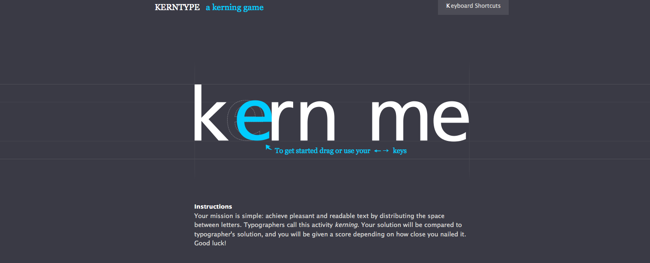 Kerning game