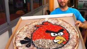 angry birds large pizza