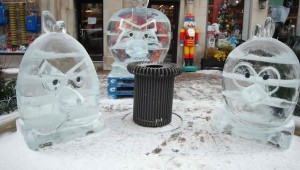 Angry Birds Ice Sculptures