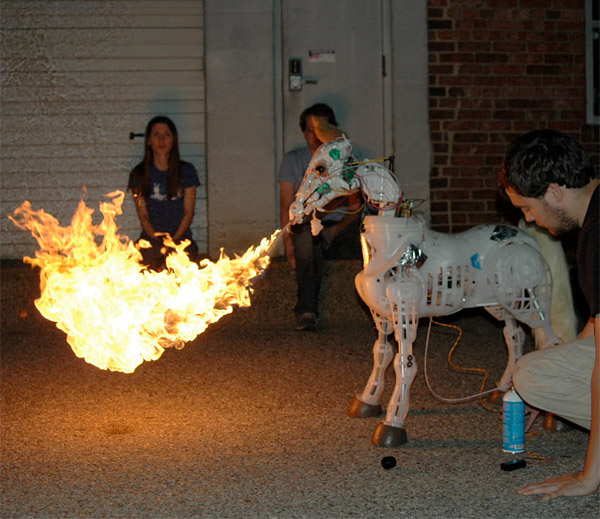 fire breathing animetronic pony