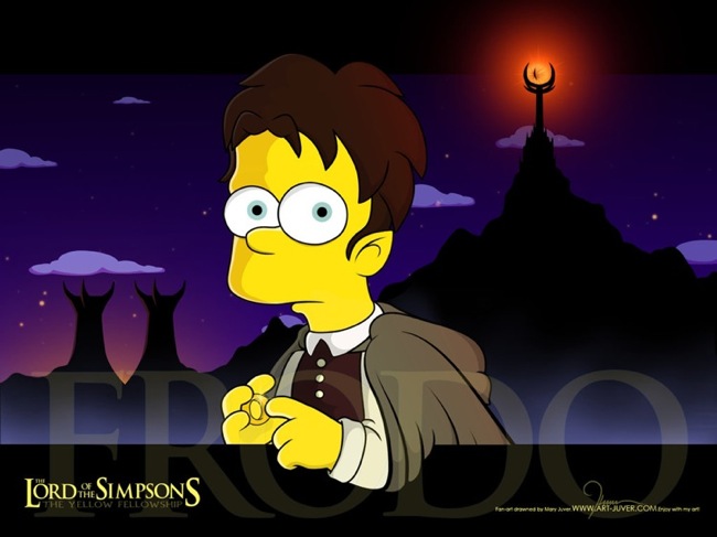 Bart Simpson as Frodo