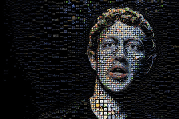 Mark Zuckerberg mosaic