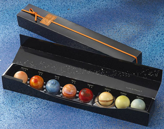 Box of chocolate planets